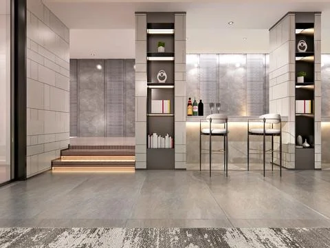 3d render modern office interior 스톡 사진