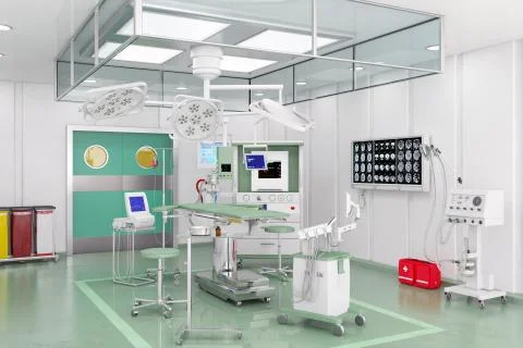 3d render - Modern operating theatre Stock Illustration