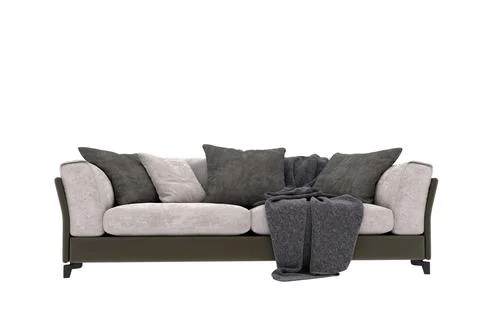 3d render modern sofa on white background Stock Illustration