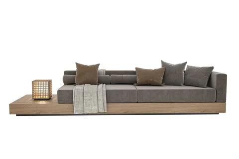 3d render modern sofa on white background 스톡 일러스트