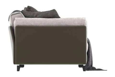 3d render modern sofa on white background Stock Illustration