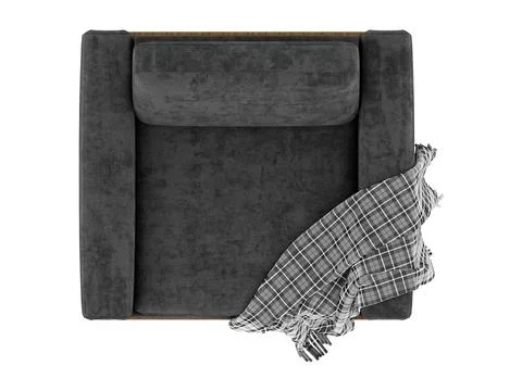 3d Render Modern Sofa on White Background Stock Illustration