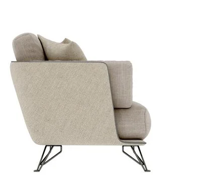 3d Render Modern Sofa on White Background Stock Photos