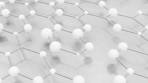 3d render Molecular structure Stockillustratie