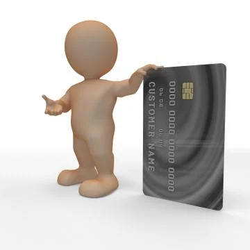 3D Render of Morph Man Builder with key Illustrazione stock