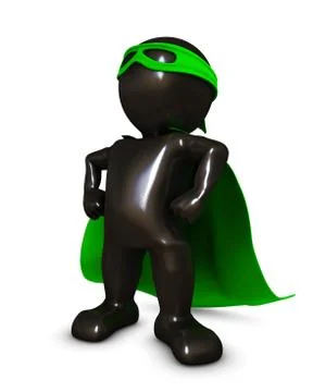 3D Render of Morph Man  super hero Illustrazione stock