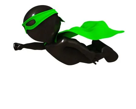 3D Render of Morph Man  super hero 스톡 일러스트