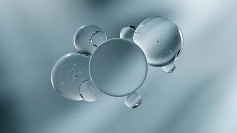3d render motion animation design of bubble serum Stock Footage 279774763