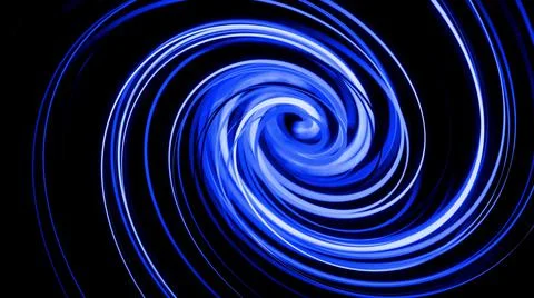 3d render. Motion design bg of flow lines form helix and abstract structures Stock Illustration