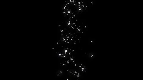 3D Render. Motion design Bubble surges on black background move upward. A geyser Stock Illustration