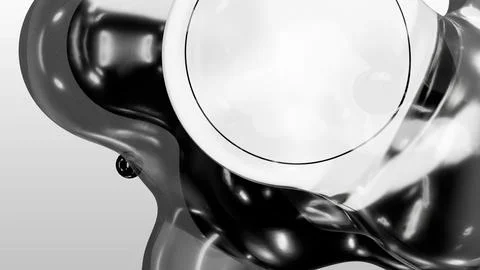 3d render motion design wallpaper animation business presentation monochrome Ilustración de archivo