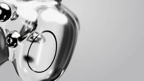 3d render motion design wallpaper animation business presentation monochrome Illustrazione stock