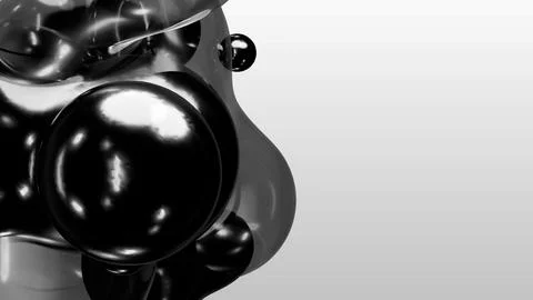 3d render motion design wallpaper animation business presentation monochrome Illustrazione stock