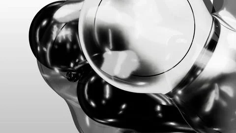 3d render motion design wallpaper animation business presentation monochrome Illustrazione stock