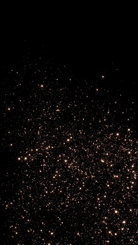 3D render motion of golden glitter particles forming a wave shape. Golden sand i Stock Footage 341916368