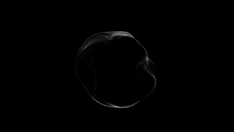 3d render moving black sphere moving irregular Stock Footage 123602139