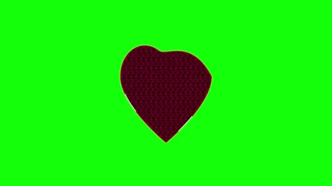 3D render of moving line border animation on green screen background for chroma Stock Footage 336180059