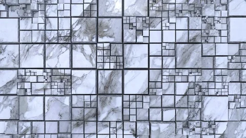 3D render of a moving textured surface, abstract color background. Loop motion 스톡 동영상 126670683