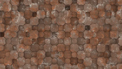 3D render of a moving textured surface, abstract color background. Loop motion Stock Footage 126678771