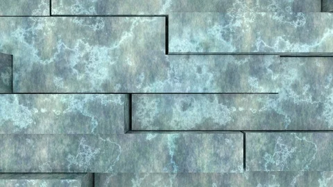 3D render of a moving textured surface, abstract color background. Loop motion Видео 126681570