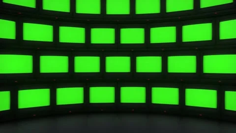 3d render of multiple Retro-vintage analog TV set with Noise, Green Screen Vídeos de archivo 277193913