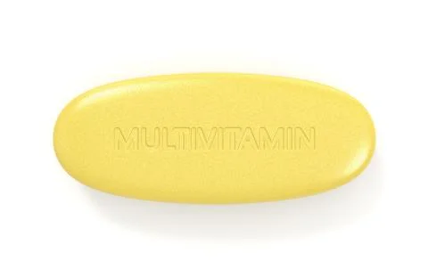 3d render of multivitamin pill Stock Illustration