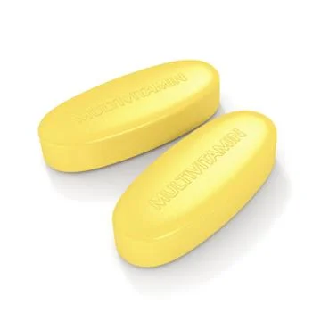 3d render of multivitamin pills Stock Illustration