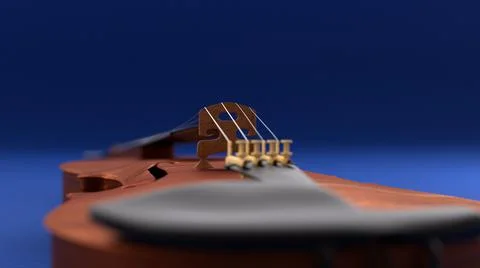 3d render musical instruments in the background Stock Illustration