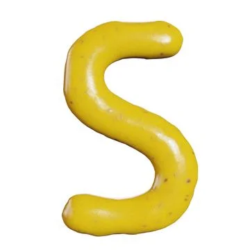 3d render of mustard sauce alphabets or letters for food or restaurant kitc.. Stock Photos