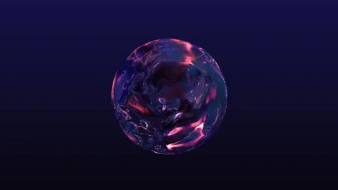 3D Render of Mysterious Abstract Planet Stock Footage 181237027