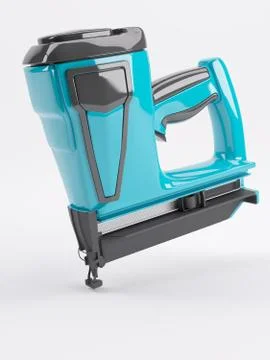 3d render of a nail gun Stock Illustration