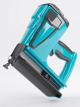 3d render of a nail gun Stock Illustration