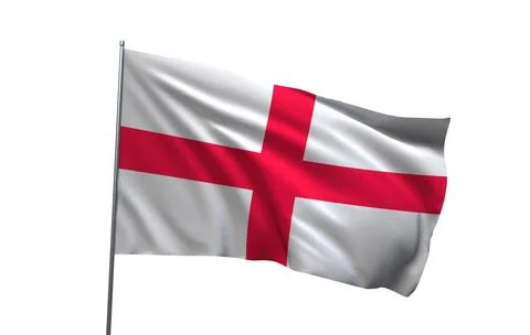 A 3D render of the national flag of England Stock Photos
