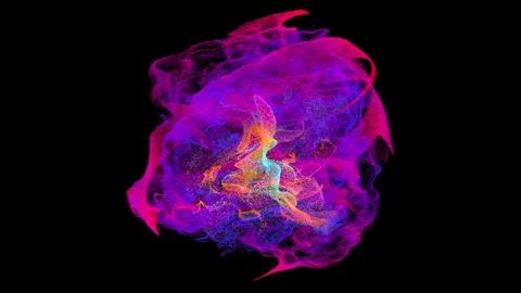 3d render Nebula Stock Footage 312815129