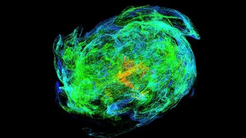 3d render Nebula Illustrazione stock