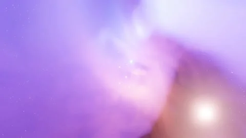 3d render Nebula Loop background with glowing star and blue orange stars Stock Footage 213262656