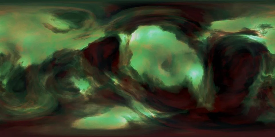 3D render of Nebular cloud in deep space Illustrazione stock