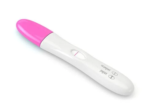 3d render of negative pregnancy test Stock Illustration