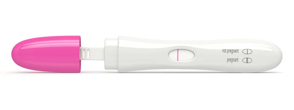 3d render of negative pregnancy test Illustrazione stock