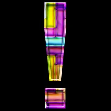 3D render of neon bricks symbol Stock-Illustration