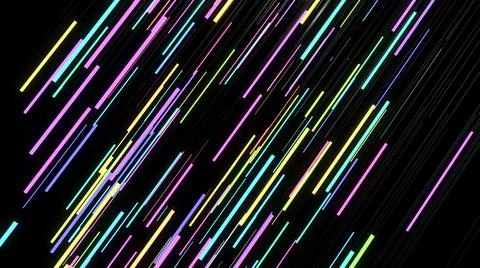 3d render. Neon glow background with sticks like light bulbs lighting in Stock Illustration