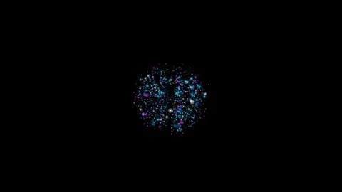 3D Render of Neuronal Activity Animation on Digital Computer Stock Footage 331268379