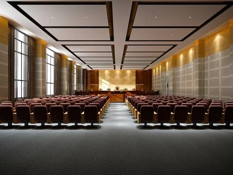 3D Render of Office, Conference Room Stock Illustration