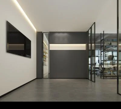 3D Render of Office, Working Space 스톡 일러스트