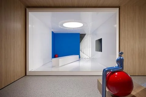 3D Render of Office, Working Space 스톡 일러스트