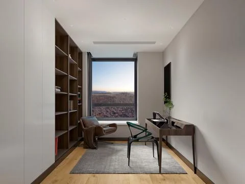3D Render of Office, Working Space Stock Illustration
