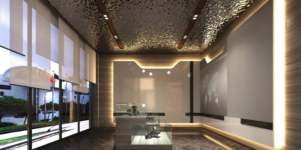 3D Render of Office, Working Space Foto stock