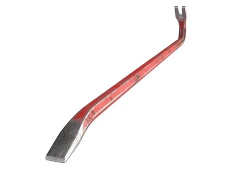 3D render of old red crowbar isolated on white Stock Illustration