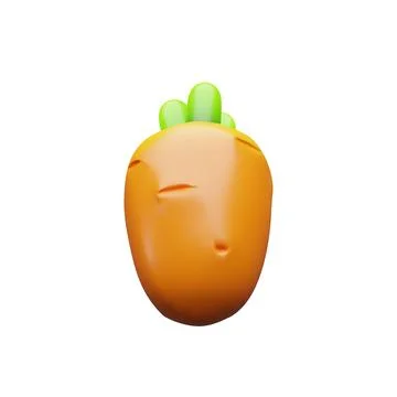 3d render orange carrot 3 Stock Illustration