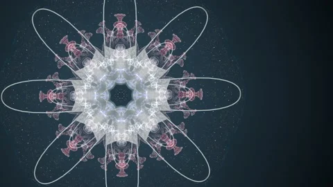 3d render pandemic virus pattern floating over dark blue background. Stock Footage 130963424